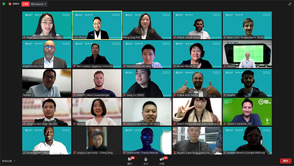 決賽參賽團(tuán)隊(duì)和評委、發(fā)言嘉賓合影留念